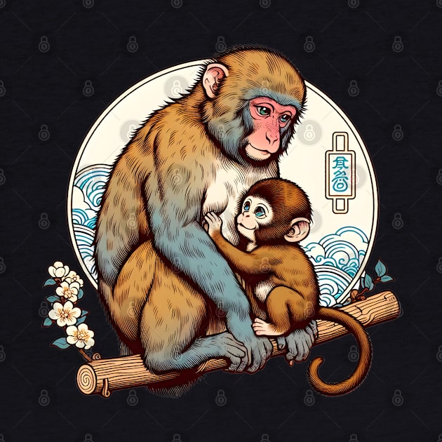 Parenting monkey mom by Japanese Fever